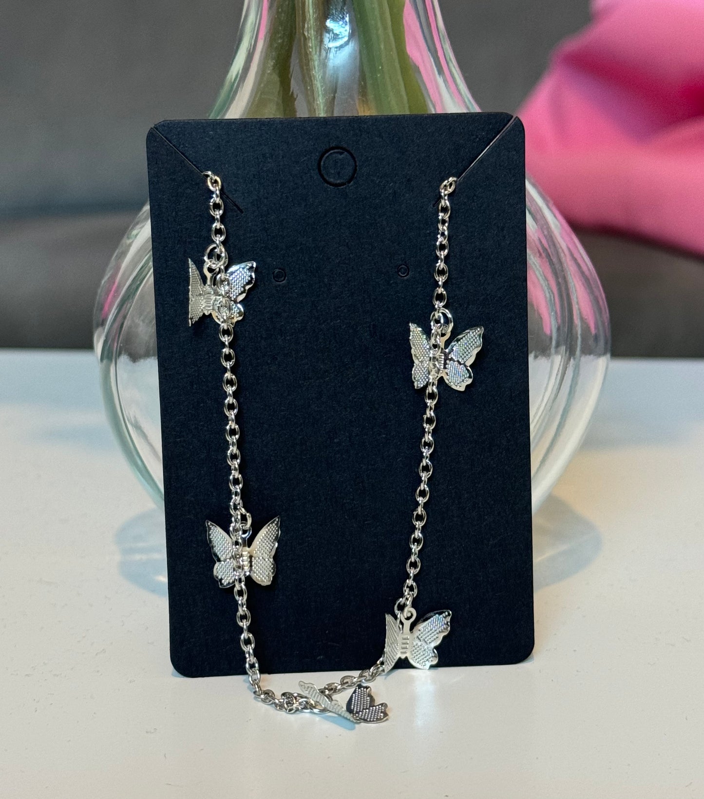 Schmetterling Halskette