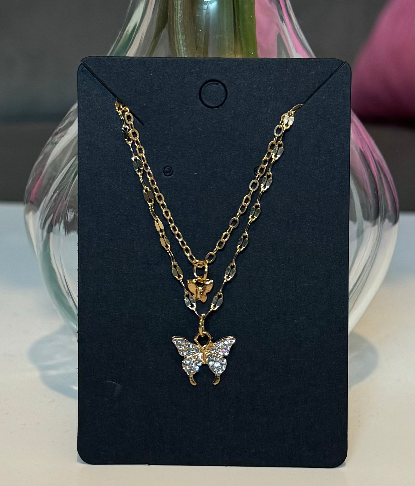 Schmetterling Halskette