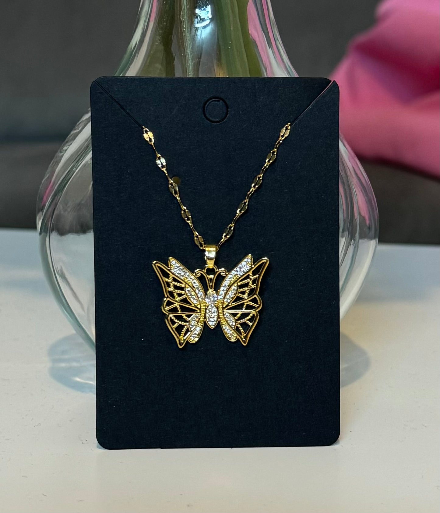 Schmetterling Halskette
